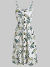 Beach A-line Sweetheart Pattern Polyester Casual Dresses (Style V100493)