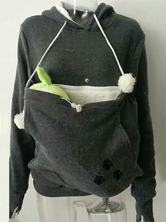 Hooded Standard Loose Casual Polyester Sweatshirts (Style V100607)