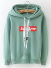 Hooded Loose Cute Letter Cotton Sweatshirts (Style V100631)