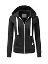 Hooded Standard Straight Casual Polyester Hoodie (Style V100719)