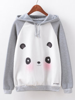 Standard Cute Animal Jersey Pattern Hoodie (Style V100794)
