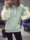 Hooded Standard Loose Casual Polyester Hoodie (Style V100816)