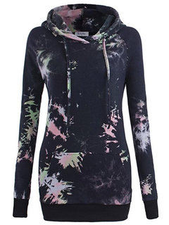 Hooded Standard Casual Cotton Blends Pockets Hoodie (Style V100823)