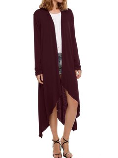 Stand Collar Straight Casual Polyester Asymmetrical Sweater (Style V100954)