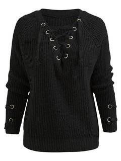 V-neck Standard Slim Casual Polyester Sweater (Style V100981)