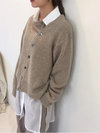 Round Neck Standard Straight Plain Asymmetrical Sweater (Style V101045)