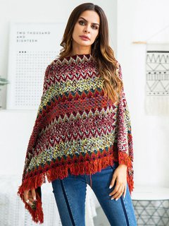 Round Neck Loose Casual Floral Asymmetrical Sweater (Style V101093)