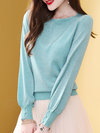 Standard Slim Date Night Knitted Button Sweater (Style V101137)