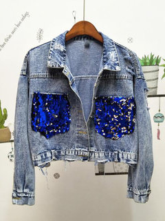 Shawl Collar Short Casual Cotton Button Jacket (Style V101225)