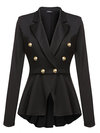 Long Slim Office Polyester Swallowtail Coat (Style V101281)