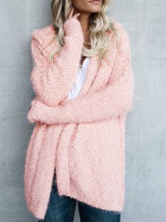 V-neck Long Slim Office Dacron Coat (Style V101381)