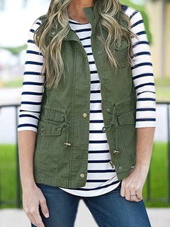 Shawl Collar Short Fashion Plain Dacron Coat (Style V101424)