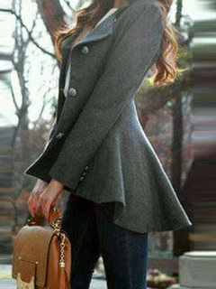 Shawl Collar Slim Date Night Plain Swallowtail Coat (Style V101595)