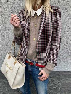 Shawl Collar Long Slim Polyester Button Coat (Style V101605)