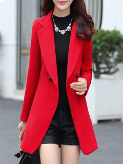 Shawl Collar Long Date Night Acrylic Button Coat (Style V101656)