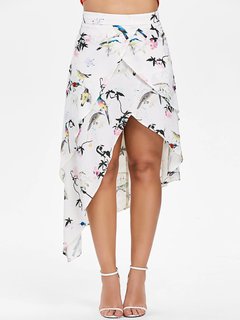 Asymmetrical Western Asymmetrical Polyester Animal Skirt (Style V101812)