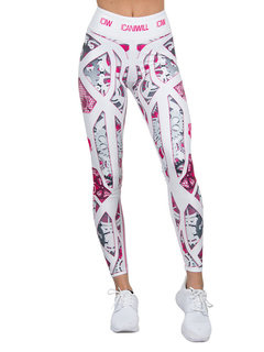 Ankle Length Skinny Sexy Spandex Floral Leggings (Style V102069)