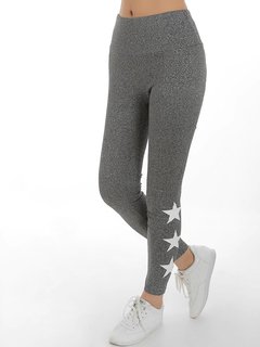 Ankle Length Casual Pattern Polyester Plain Leggings (Style V102089)