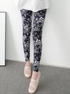 Ankle Length Skinny Fashion Pattern Floral Leggings (Style V102100)