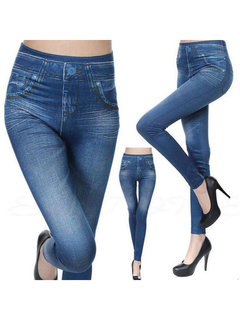 Ankle Length Skinny Sexy Polyester Plain Leggings (Style V102108)