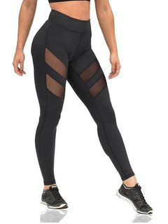 Ankle Length Sexy Hollow Out Polyester Plain Leggings (Style V102111)