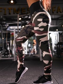 Ankle Length Sexy Pattern Polyester Camouflage Leggings (Style V102139)