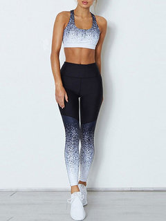 Ankle Length Skinny Sexy Pattern Gradient Leggings (Style V102151)