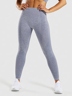 Ankle Length Skinny Sexy Polyester Plain Leggings (Style V102155)