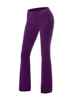 Ankle Length Slim Elegant Cotton Plain Pants (Style V102204)