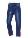 Loose Elegant Button Denim Plain Jeans (Style V102215)