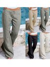 Maxi Loose Strappy Cotton Plain Pants (Style V102313)