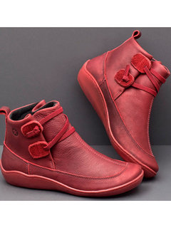 Fashion Lace Up PU Boots (Style V102463)