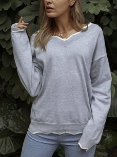 Short Slim Date Night Knitted Wavy Edge Sweater (Style V102464)