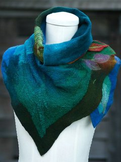Going Out Color Block Polyester Shawl (Style V102553)