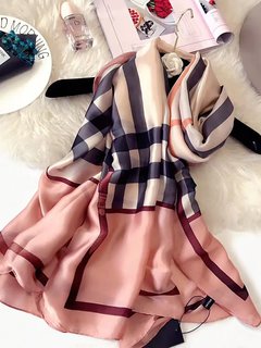 Travel Striped Polyester Shawl (Style V102569)