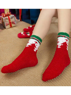 Fashion Print Cotton Blends Socks (Style V102624)