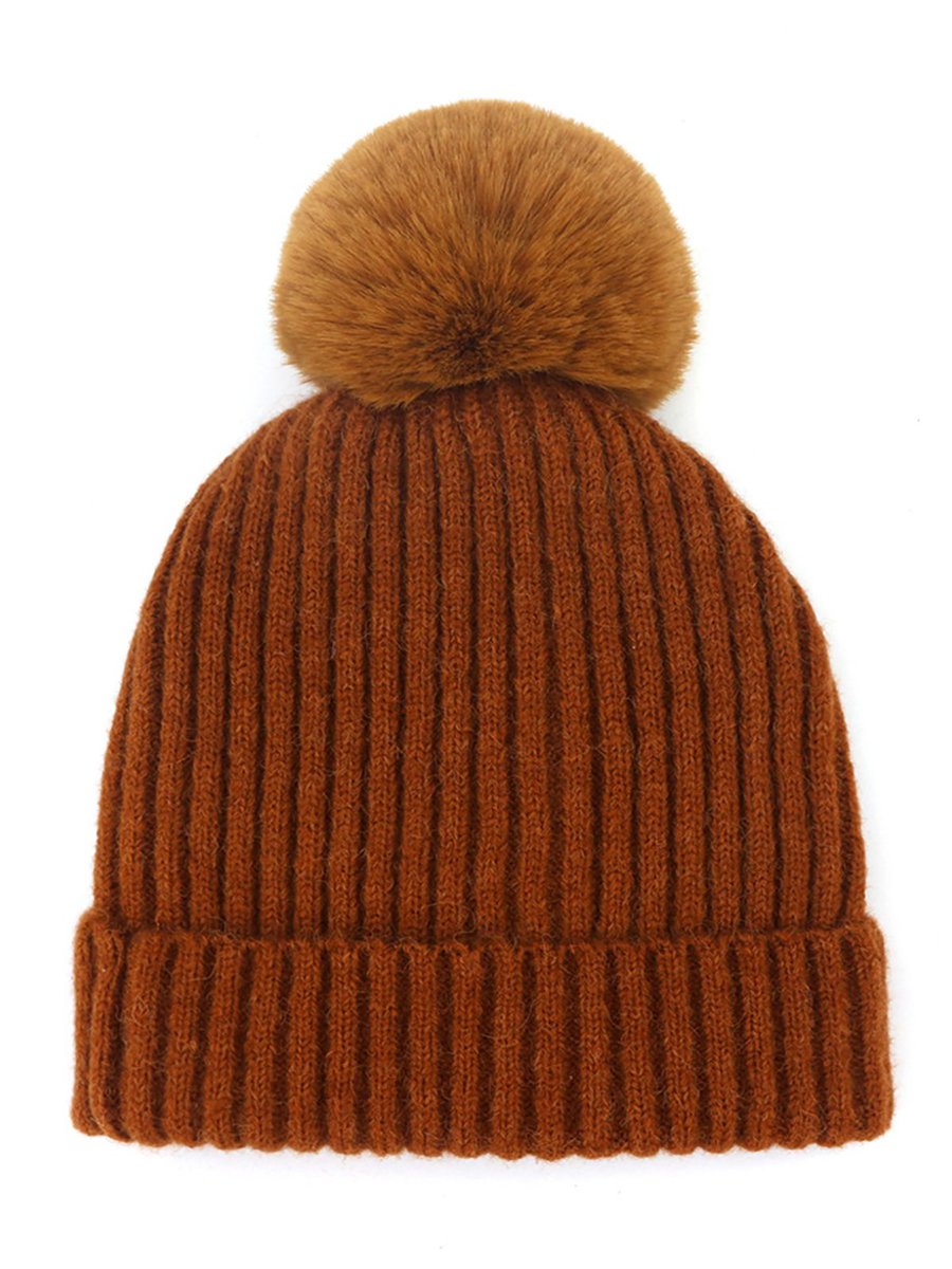 Coffee Fashion Plain Wool Hats (Style V102635) - VEDACHIC