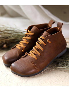 Date Night Lace Up Flats (Style V102651)