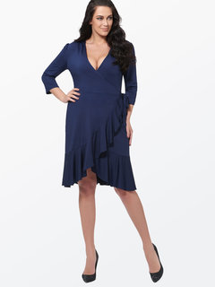 Sheath V-neck Plain Mesh Spandex Knee Length Dresses (Style V200010)