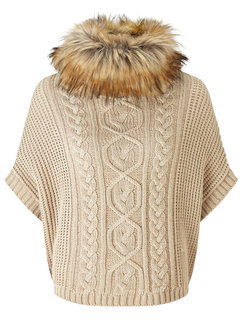 Turtleneck Standard Plain Wool Blends Patchwork Sweater (Style V200052)