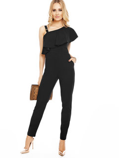 Ankle Length Slim Plain Backless Jumpsuit (Style V200117)