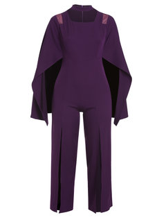 Maxi Slim Plain Polyester Jumpsuit (Style V200334)