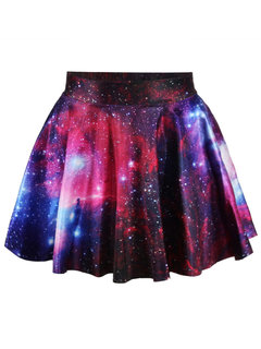 Mini Ball Gown Pattern Spandex Gradient Skirt (Style V200389)