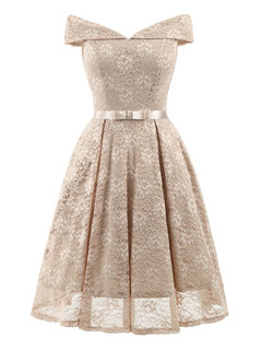 Trumpet Strappy Knee Length Dresses (Style V200428)