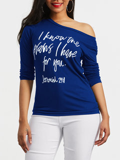 Round Neck Midi Slim Letter Pattern Hoodie (Style V200578)