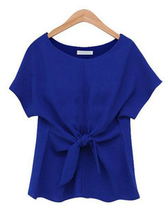 Round Neck Standard Loose Western Plain T Shirt (Style V200625)