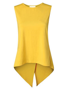 Mid-Length Slim Sexy Plain Tank Top (Style V200656)