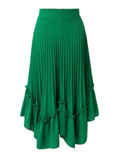 Ankle Length Asymmetrical Korean Asymmetrical Plain Skirt (Style V200680)