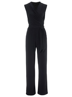 Maxi Sexy Plain Milk Fiber Ruffle Jumpsuit (Style V200716)