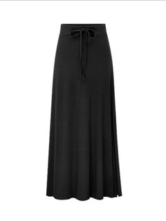 Ankle Length A-line Western Strappy Plain Skirt (Style V200817)